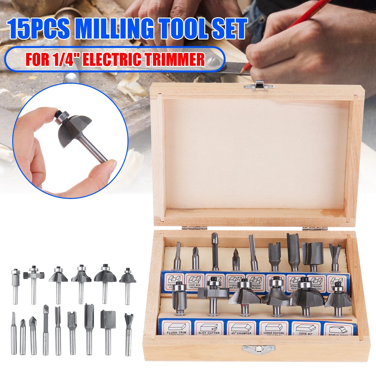 Набор для резки древесины электрический триммер с хвостовиком Ручная обрезка