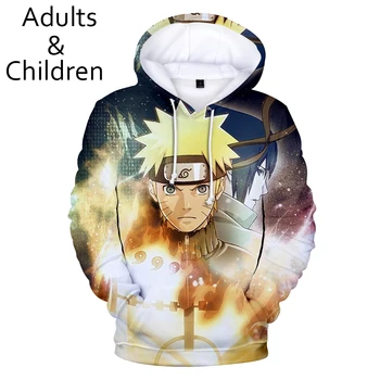 

Anime 3D Naruto Hoodies Men women Sweatshirt New Fashion Kids Hooded Autumn Casual 3D Cartoon Harajuku Hip Hop boys pullovers