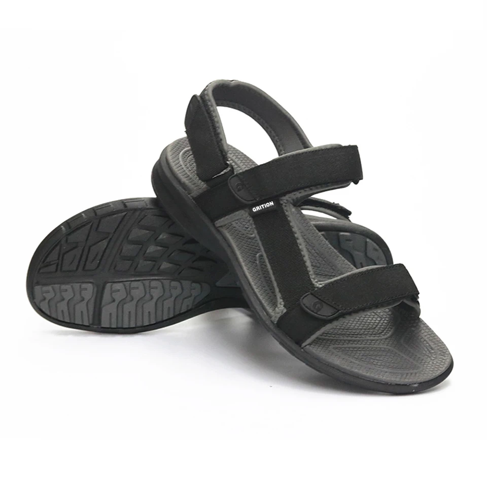 GRITION/мужские уличные сандалии; летняя дышащая пляжная обувь на плоской подошве; легкие модные прогулочные сандалии; туристические сандалии