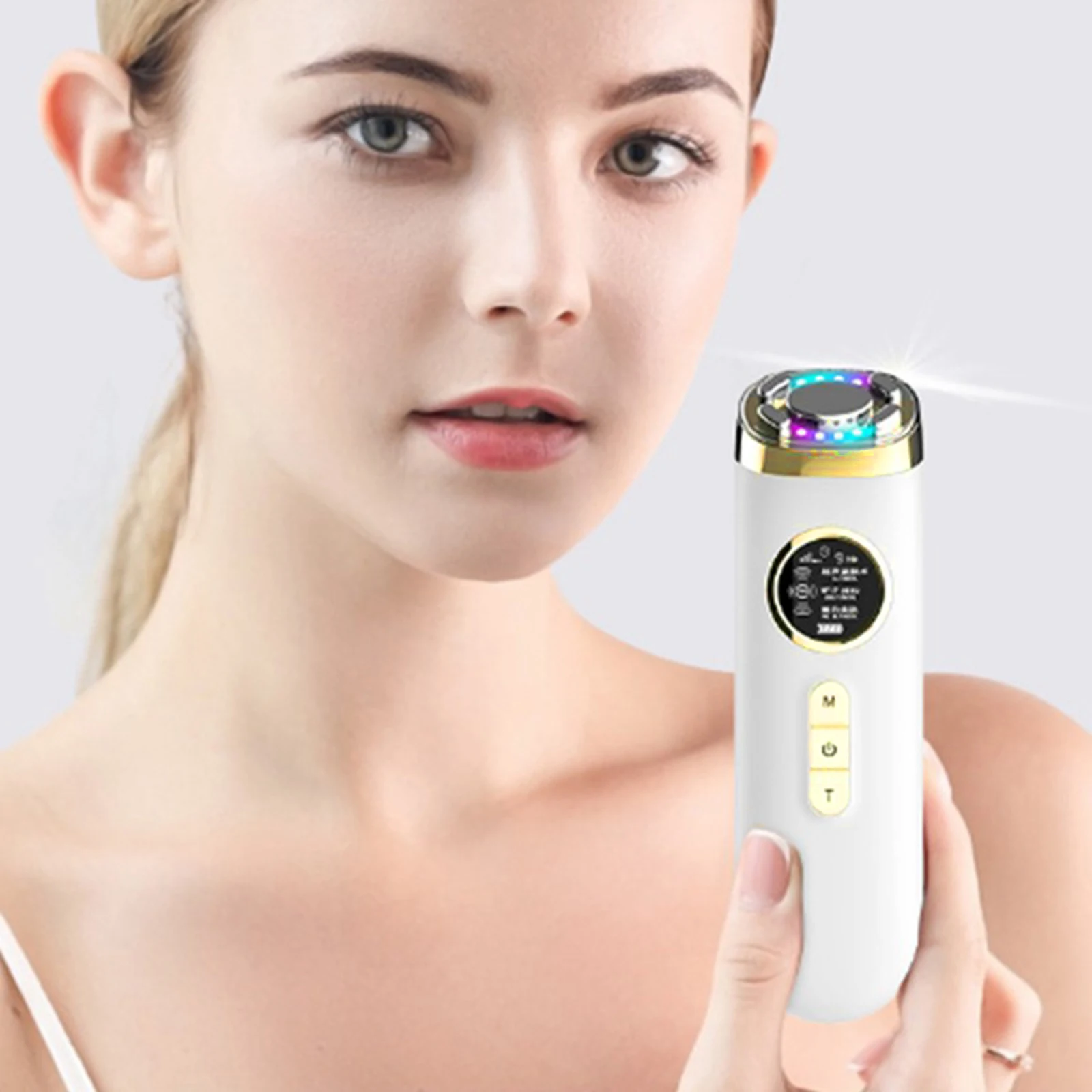 Hot and Cold Face Massager Facial Device Skin Firming Face Toning Machine Sonic Beauty Device for Wrinkle Removal, Anti Aging,