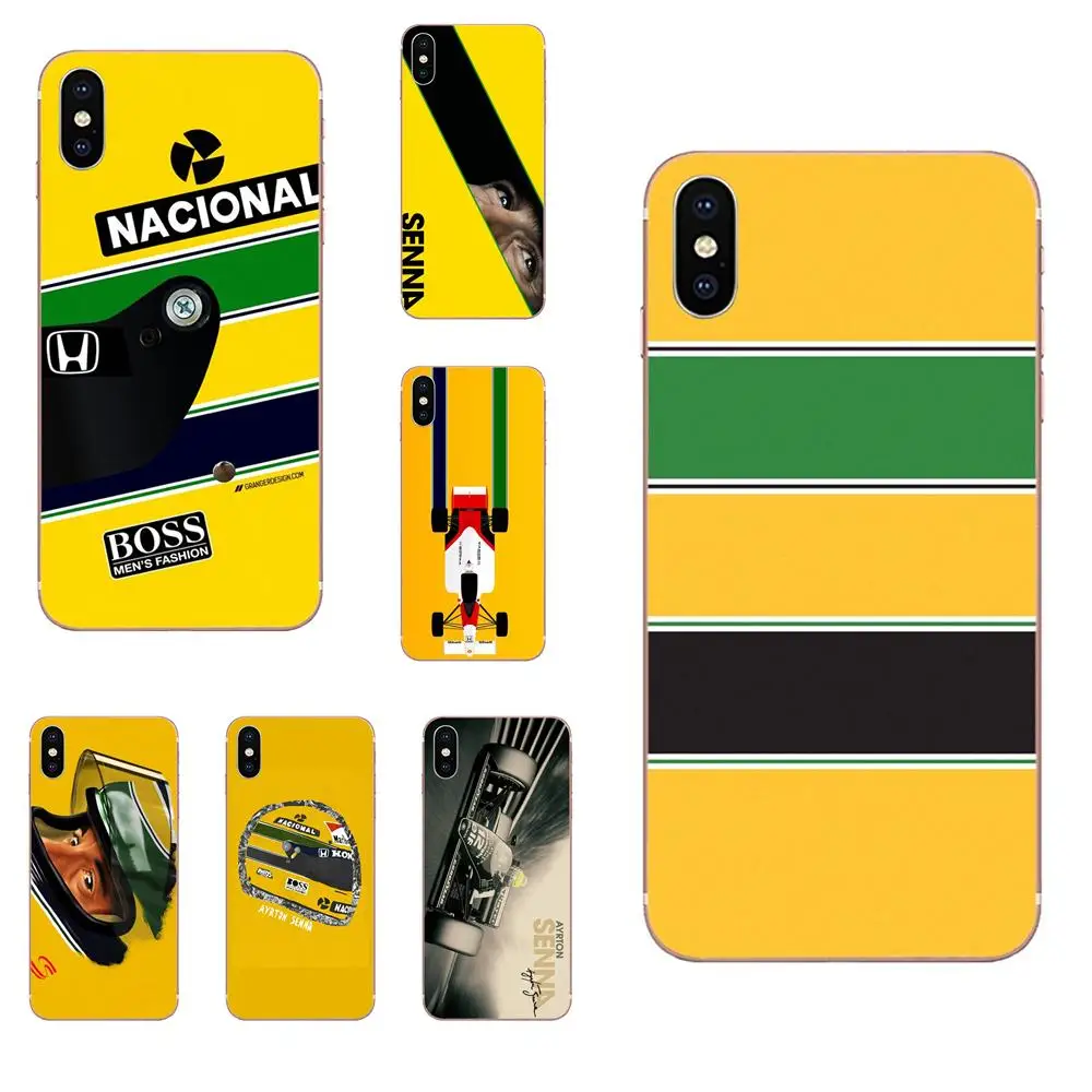 Ayrton Senna шлем для Apple iPhone 4 4s 5 5C 5S SE 6 6S 7 8 Plus X XS Max XR роскошный высококачественный