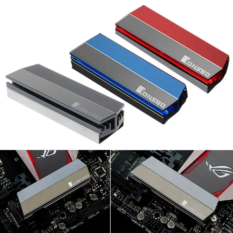 

Aluminum Alloy M.2 SSD Heatsink Solid State Hard Disk Cooler Radiator Heat Thermal Dissipation Cooling Pads E65A