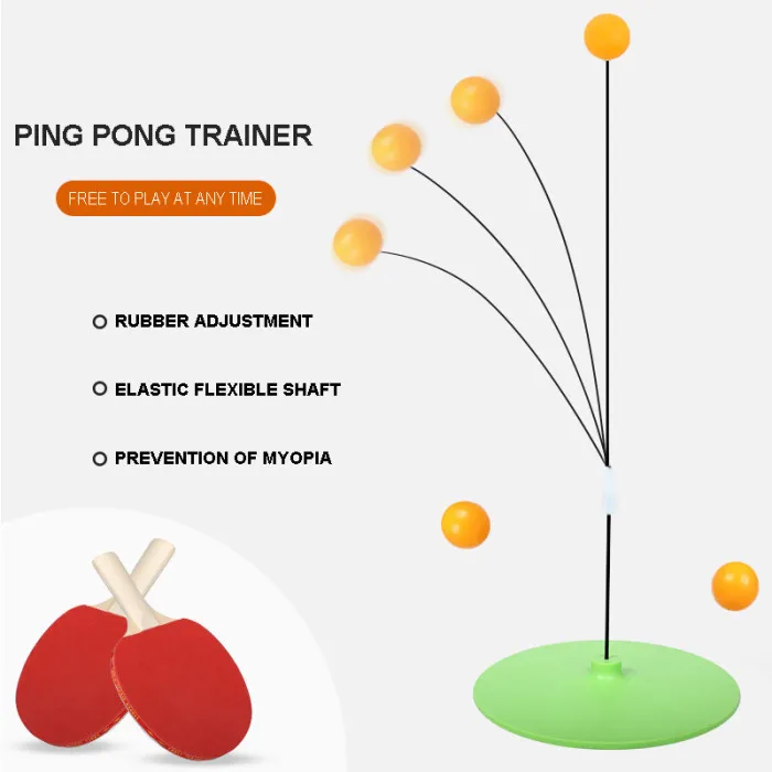 New Tables Tennis Rebound Trainer PingPong Training Equipment Rebound Shaft Rapid Backbound Machine XD88
