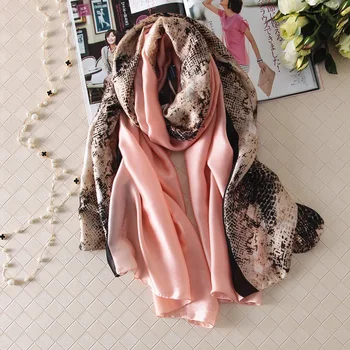 

Fashion Scarves women Silk Scarf leopard print 180*90cm lady pashmina scarfs long shawls echarpe femme