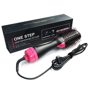

Hair Dryer Hot Air Brush Styler and Volumizer Hair Straightener Curler Comb Roller One Step 1000W Electric Ion Blow Dryer Brush