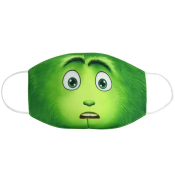 

5PCS/set Fancy Cosplay Party Green Fine Dust Mask Protective Dustproof Mouth Masks for Child Birthday Cotton Sun Safty Mask