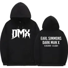 

Hip Hop Harajuku Rapper DMX Oversized Letter Logo Print Hoodie Men Women Fashion Hoodies Tops Regular Man Plus Size Sweatshirt