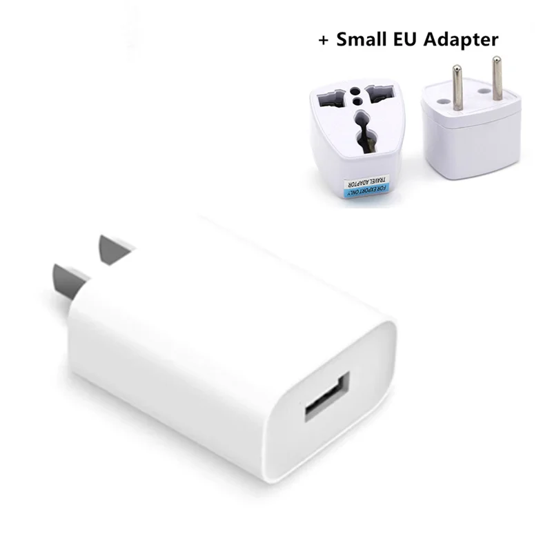Add EU Adapter Оригинальное зарядное устройство mi jia 18 Вт, универсальное USB Выходное быстрое зарядное устройство, быстрое зарядное устройство QC 3,0, выходной адаптер питания для Xiao mi samsung iOS - Цвет: Add EU Adapter