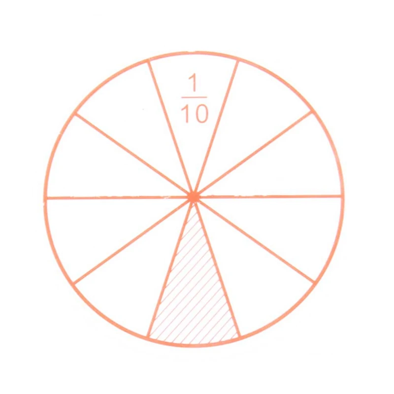 12 шт./компл. изучения математики реквизит 1-1/12 балл проблемы обучения Пластик пронумерованные дроби круги Математика чипы математика игрушка