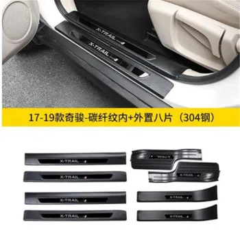 

Car-Styling For Nissan X-Trail X Trail T32 2017-2020 stainless steel Trunk Tread Plate Trim Scuff Plate/Door Sill Door Sill fast