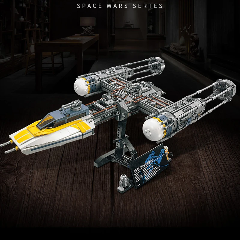 2000 шт. Звездный план серии Y-Wing Fighter Модель Строительный комплект совместимые 75181 05143 Wars Игрушки для детей Рождественский подарок