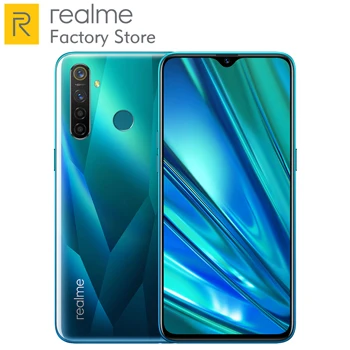 Европейская версия OPPO Realme 5 Pro 6,3 ''8 ГБ ОЗУ 128 Гб ПЗУ Android P Восьмиядерный 4035 мАч 48MP+ 16MP четырехъядерный мобильный телефон с быстрой зарядкой