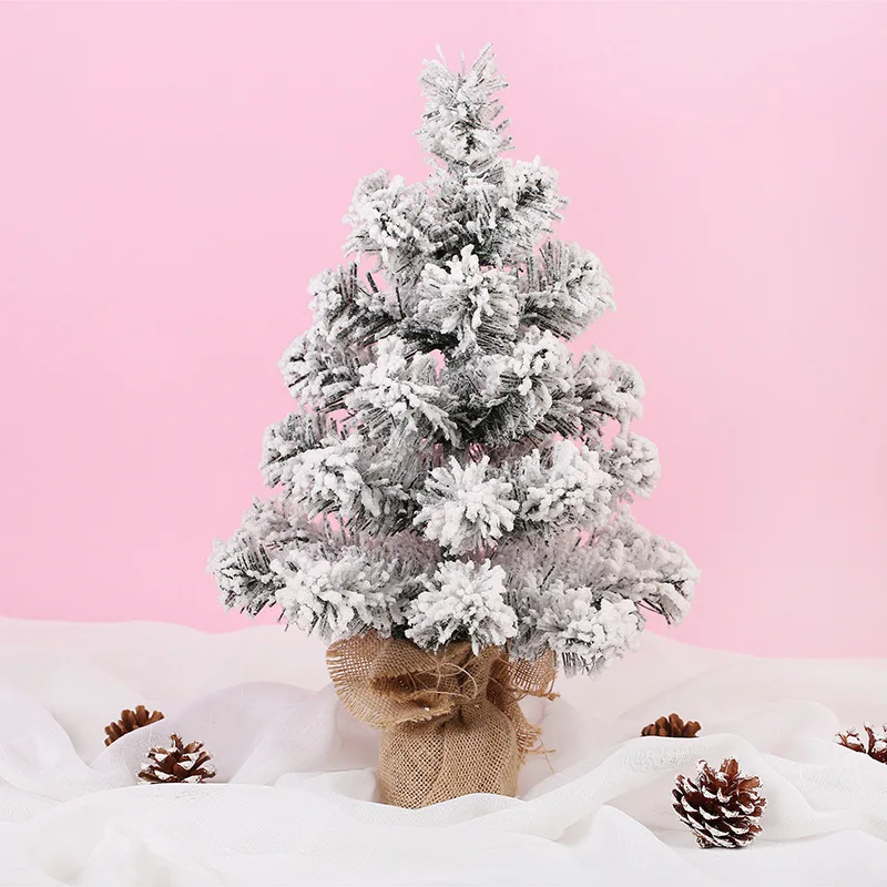 45cm DIY Мини Снежинка маленькая имитация Маленькая рождественская древесина войлок украшения празднуют поставки искусственное дерево - Цвет: 45cm