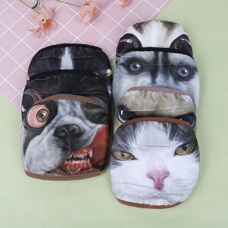 Cartoon Anime Face Mouth Masks Kpop Lucky Bear Dog Cat Women Men Muffle Mask Cute Cotton Dustproof Mouth Face Mask