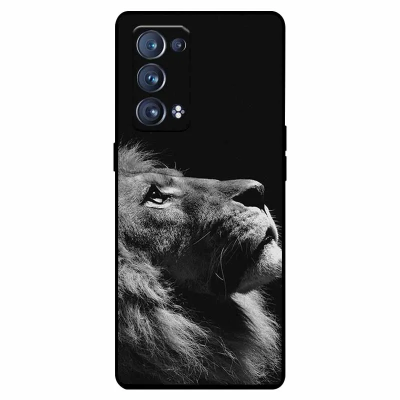 Shockproof Soft Silicone TPU Back Cover for Oppo Reno 6 Pro 5G - Cute and Durable