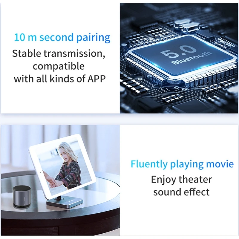 TOTU Bluetooth динамик портативный беспроводной громкоговоритель Bluetooth 5,0