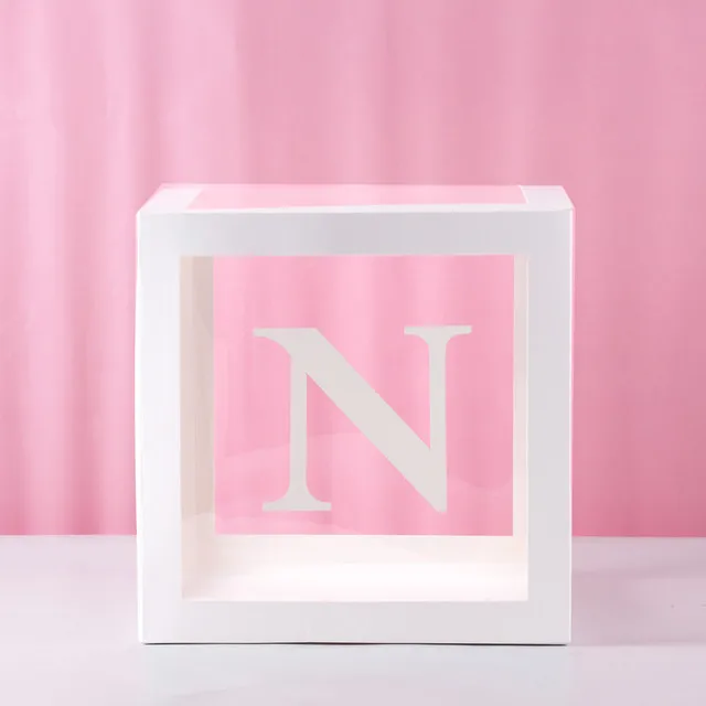 First Birthday Balloon Boxes for Party Decorations - Baby Shower Decor with ONE Letter