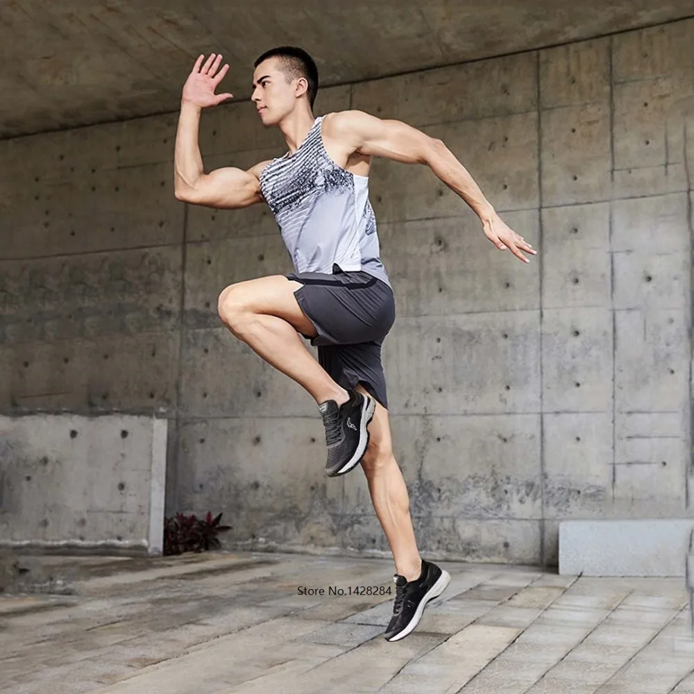Xiaomi мужские marathon Высокая поглощение энергии дышащая мужская обувь для бега легкие спортивные кроссовки