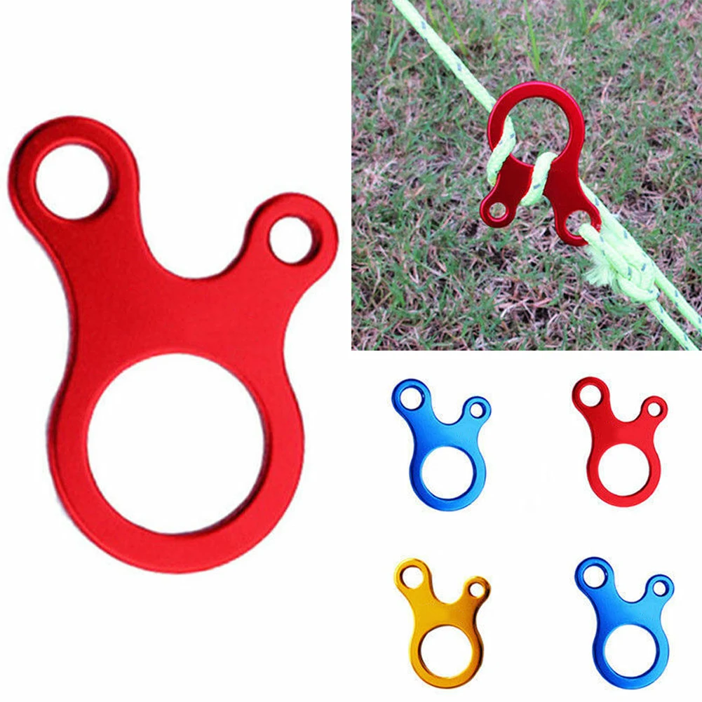10pcs Outdoor Aluminum Alloy Hiking Quick Knot Camping Tent Buckle Line Runner Fastener Tightening Accessories Wind Rope 3 Hole