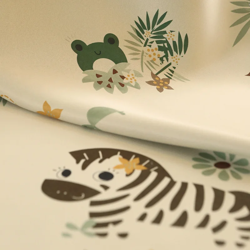 Kids Boy Curtain for Window Curtain Animals Design Blackout Print Sheer Fabrics Tulle Drape Custom Made Blinds X007#30