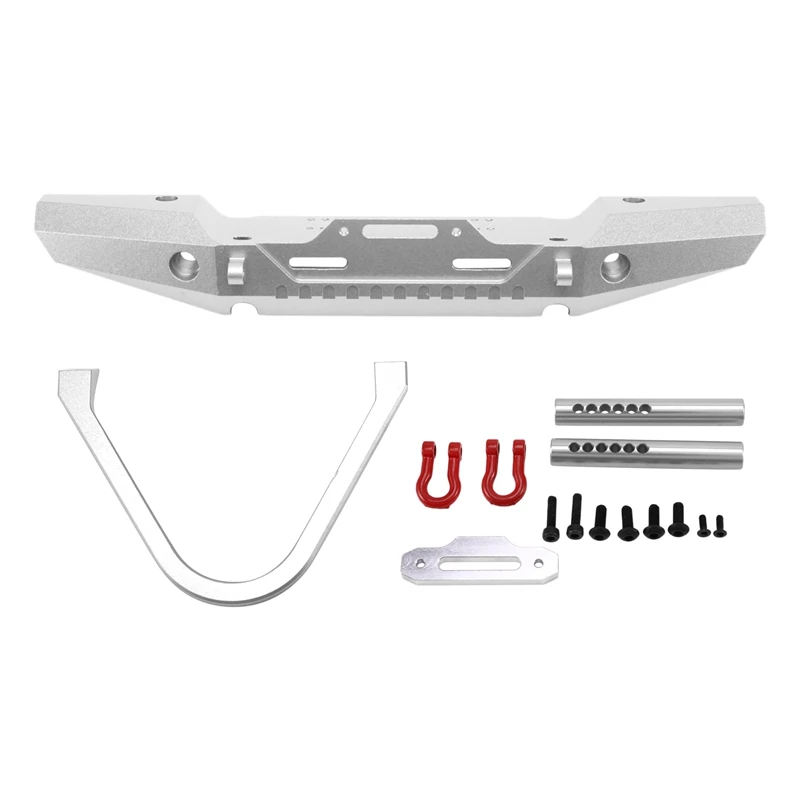 

Alloy Front Bumper Accessories Set for RC Model Car 1: 10 HPI TRX-4 SCX10 SCX10 II Parts Silver