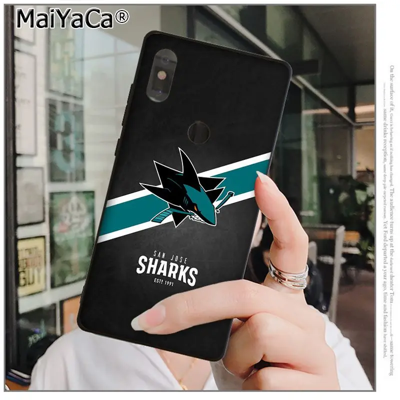 Чехол для телефона MaiYaCa San Jose Sharks высокого качества для xiaomi mi 6 8 se note2 3 mi x2 redmi 5 5plus note 4 5 5