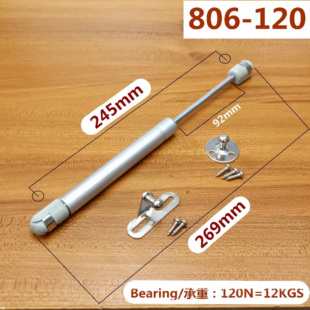 1 шт. практичная аппаратная гидравлическая пневматическая пружинная стойка для мебели для кухонного шкафа с пневматической поддержкой 20-300N