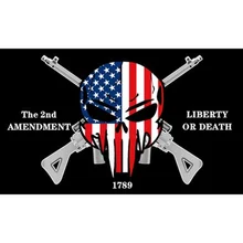 

90*150cm Liberty Or Death The 2nd Amendment Flag
