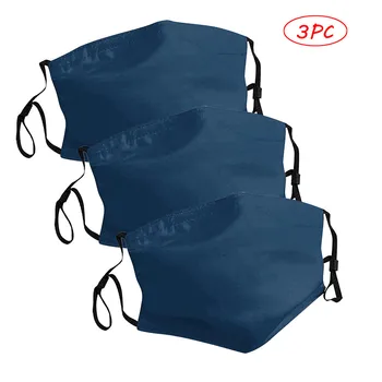 

3PC Unisex Mouth Mask, Adjustable Earloop Dust Face Mask PM2.5 Breathable Windproof Dustproof Comfortable Face Mouth Masks Cover