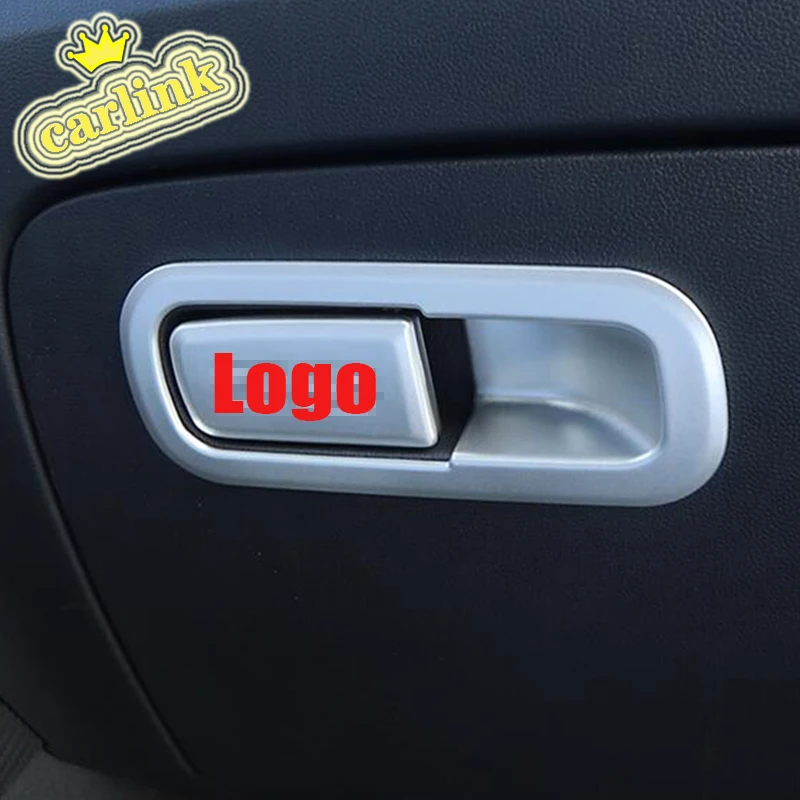 

For MG ZS 2018 ABS Matte Car copilot glove Box handle bowl decoration sticker Cover Trim accessories Car Styling 2pcs