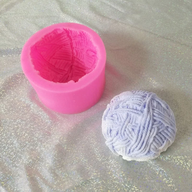 DIY ароматическая свеча плесень шерстяной шар силиконовая форма для свеч силиконовая форма