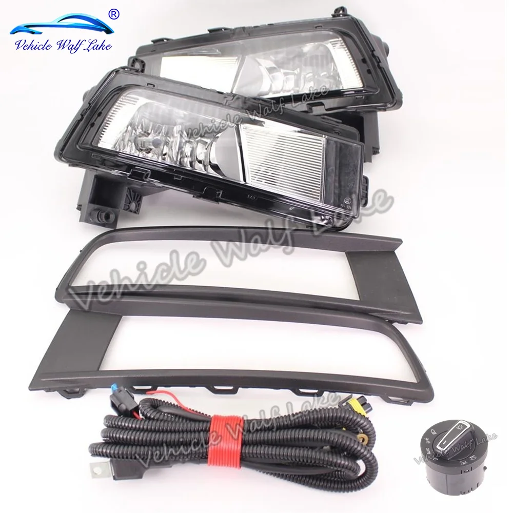 For VW Touran 2015 2016 2017 2018 2019 2020 Car-styling Fog Light Lamp With Bulbs + Grille Wire Switch | Автомобили и мотоциклы