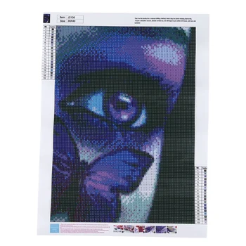 

5D Diy Diamond Painting Butterfly Purple Eye Embroidery 100% Full Diamond Cross Stitch Rhinestone Painting Decor