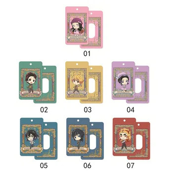 

Demon Slayer Kimetsu No Yaiba Kamado Tanjirou Nezuko Cosplay Acrylic Student Bus Card Holder Anime Cartoon Keychain Pendant Gift