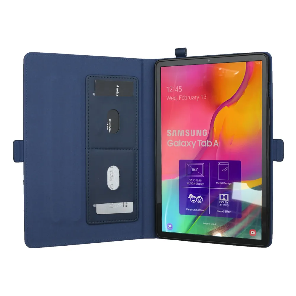 Для Samsung Galaxy Tab A 10,1 T510 T515 чехол смарт-кошелек с отделением для карт тонкий кожаный чехол с подставкой горячий# G20