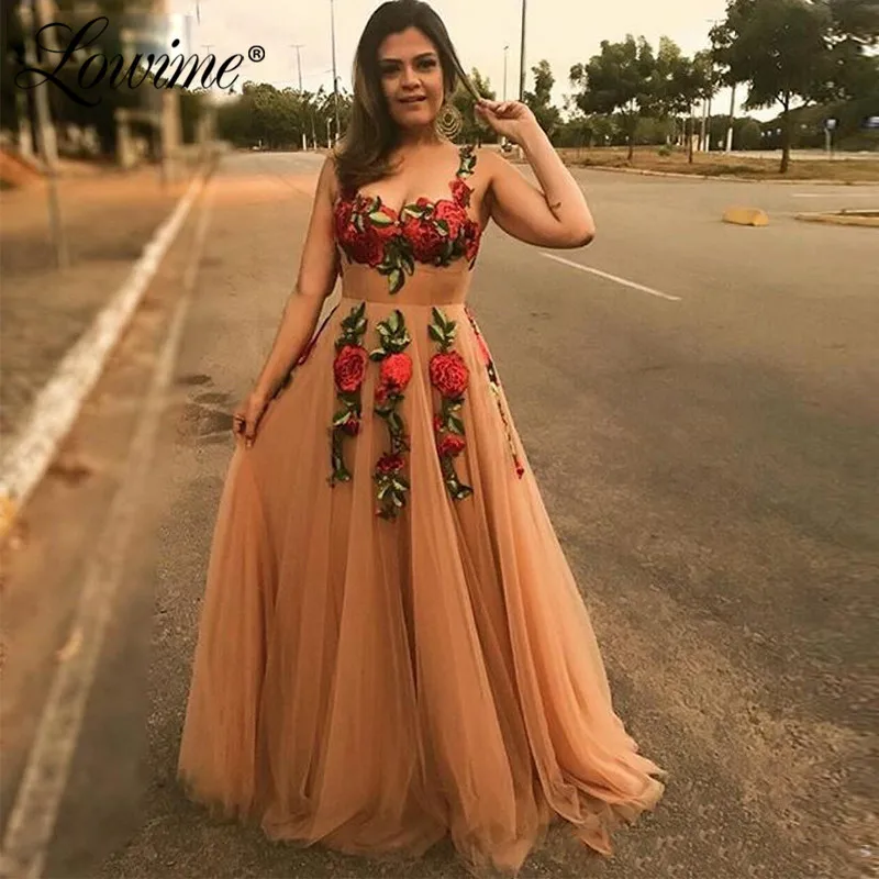 

Robe De Soiree 2020 Evening Dresses Vestidos Champagne Prom Dresses Long Abiye Arabic Dubai A Line Formal Dress Custom Made