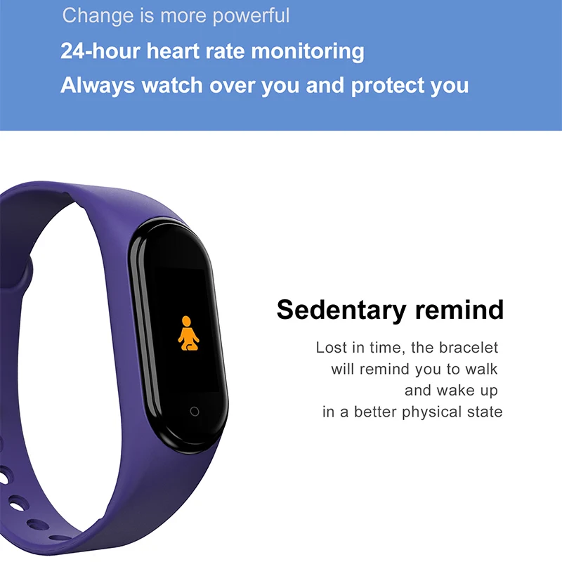 2 шт./лот M4 браслет Smartband спортивный браслет часы монитор сердечного ритма фитнес трекер активности кровяное давление Android Ios Спорт