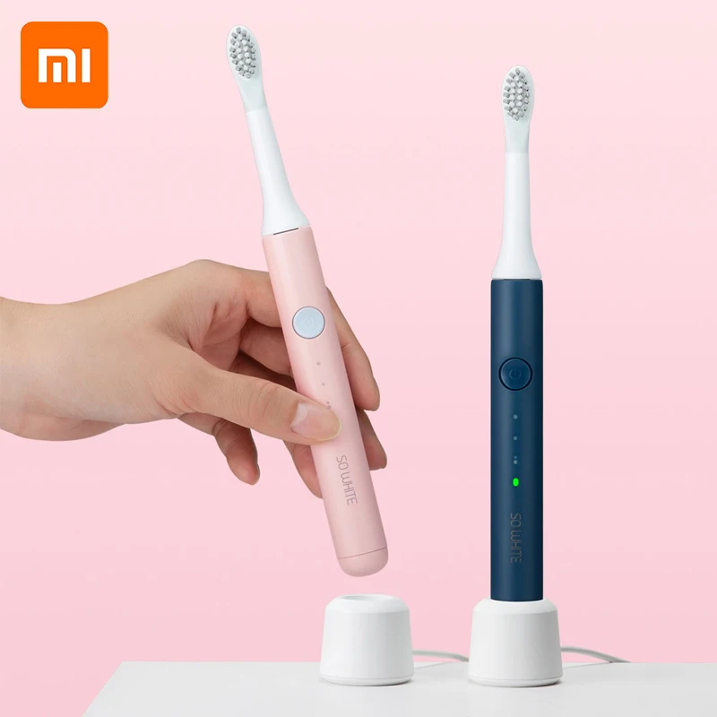 XIAOMI MIJIA SO WHITE EX3 звуковая электрическая зубная щетка DuPont щетка Ультра звуковая отбеливающая очиститель зубов водонепроницаемые зубные щетки для взрослых