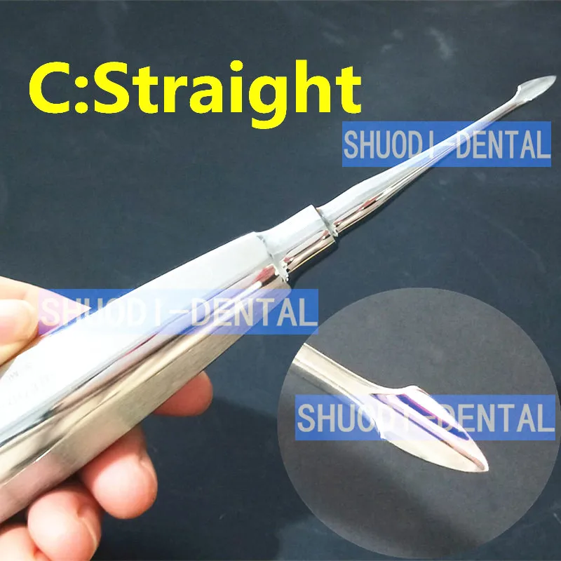 4 шт./компл. зубные малоинвазивной Пособия по немецкому языку Нержавеющая сталь стоматологический Oral рыхления извлечения корня комплект - Цвет: 2 Pcs Straight Type
