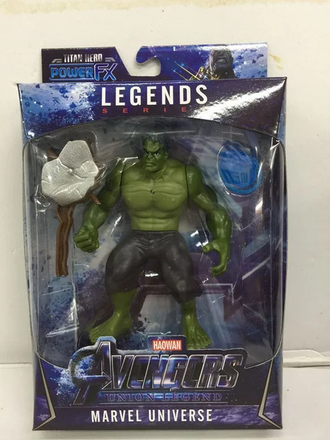 Marvel Avengers Thor Iron Man Action Figure Toys Thanos Captain America Thor Spiderman Avengers Endgame Model Toys for Children - Цвет: Hulk2 NO BOX