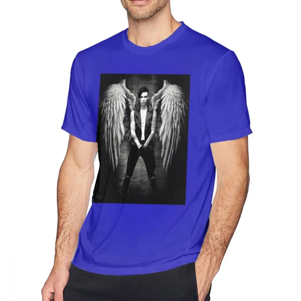 Черная вуаль, футболка для невесты, Черная вуаль, футболка с изображением ангела, Милая футболка с коротким рукавом, плюс размер, 100 хлопок, базовая футболка - Цвет: Blue