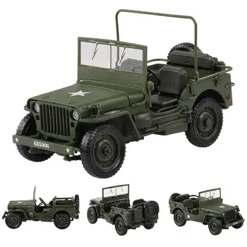 

1:18 Tactical Military Model Jeeps Old World War II Willis Military Vehicles Alloy Car Model For Kids Toys Gifts In Stock