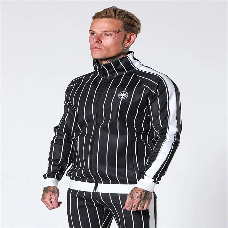 2 Продукт мужской спортивный костюм Беговые брюки для мужчин Ropa Chandal hombre Tuta uomo Moletom клетчатый костюм досуг мужская одежда - Цвет: 2