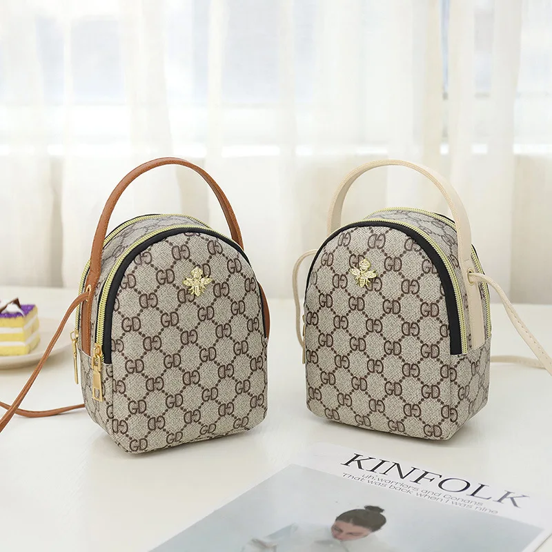 

Small Bag 2019 New Style Korean-style GD Simple Crossbody Bag Mini Zipper Square Sling Bag Students Backpack