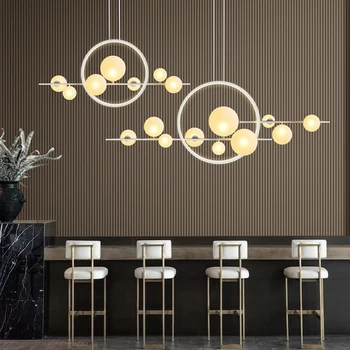 

Hot LED Postmodern Black White Glass Bubbles Designer Lamparas De Techo Ceiling Lights.LED Ceiling Light.Ceiling Lamp For Foyer