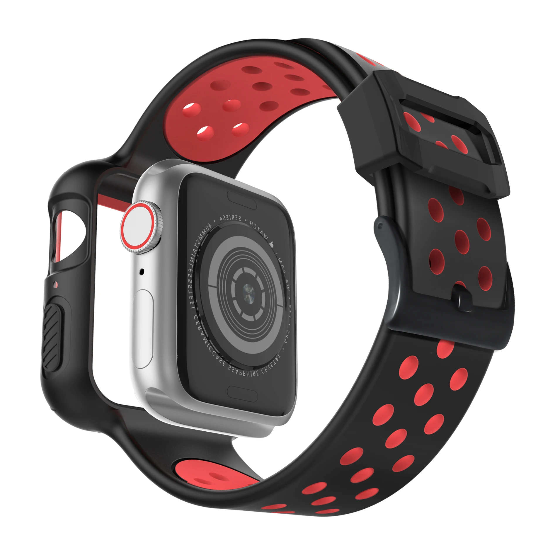 Мягкий силиконовый браслет ремни + Чехлы для Apple Watch Band 38 мм 40 мм 42 мм 44 мм защитный бампер крышка для iWatch серии 5 4 3 2 1