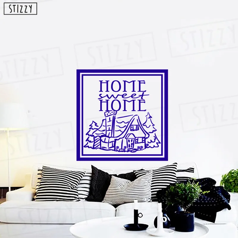 Stizzy Pared Calcomania Arte Mural Hogar Dulce Hogar Vinilo Pared