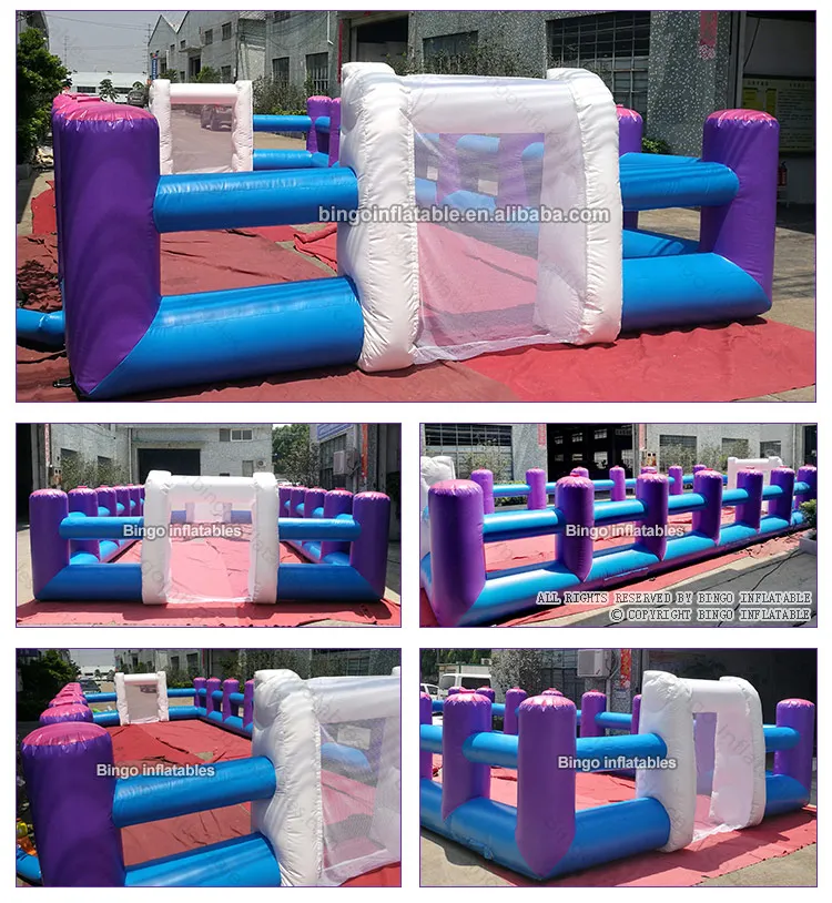 HIGH QUALITY PVC 10x5x1.8mh inflatable human table football playground fence inflating custom made toy for game field