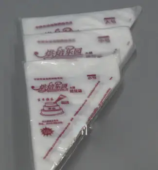 

100 PCS Disposable Piping Bag Icing Fondant Cake Chocolate Cream Decorating Pastry Tip Cake Tool 17X 26CM EJ870248