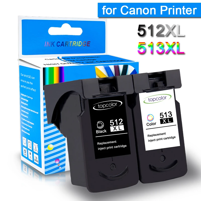 Topcolor PG512 CL513 сменный картридж для Canon pg 512 Чернильный Картридж струйного принтера